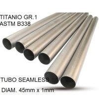 GPR exhaust compatible with Cafè Racer Cafè Racer 1-, Tubo titanio seamless D. 45mm X 1mm L.1000mm,  