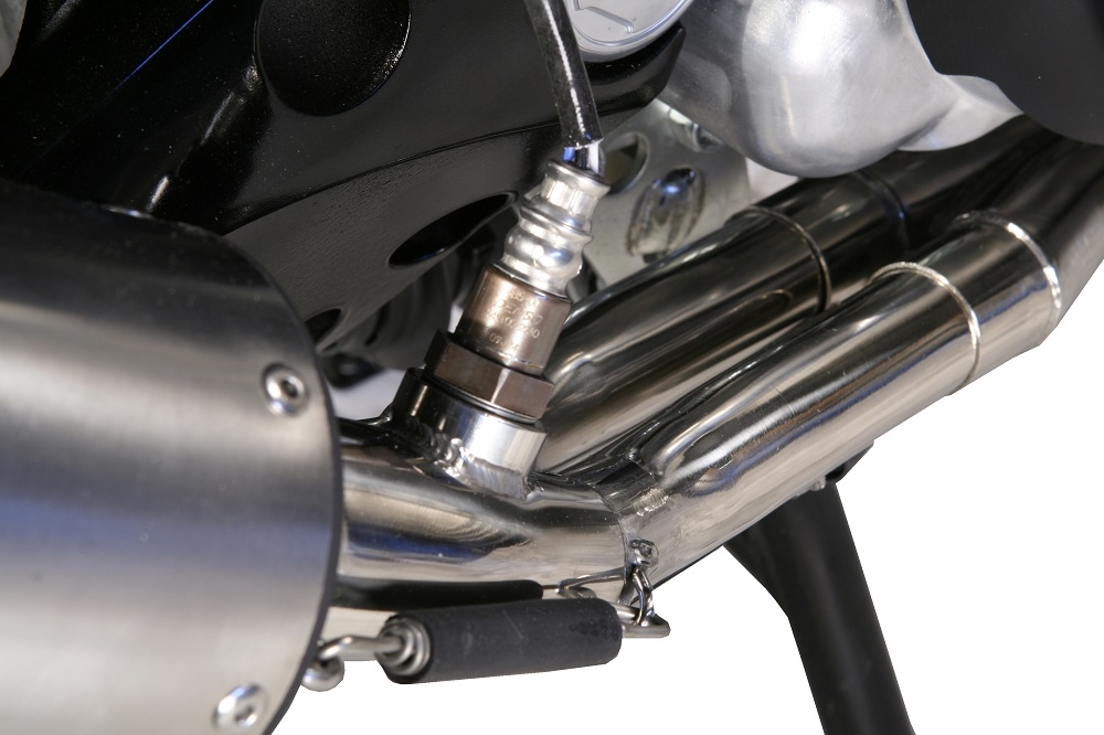 Exhaust compatible with Yamaha T-Max 500 2001-2011, Trioval, Full system exhaust, including removable db killer 
