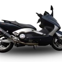 Exhaust compatible with Yamaha T-Max 530 2012-2016, Furore Nero, Full system exhaust, including removable db killer 