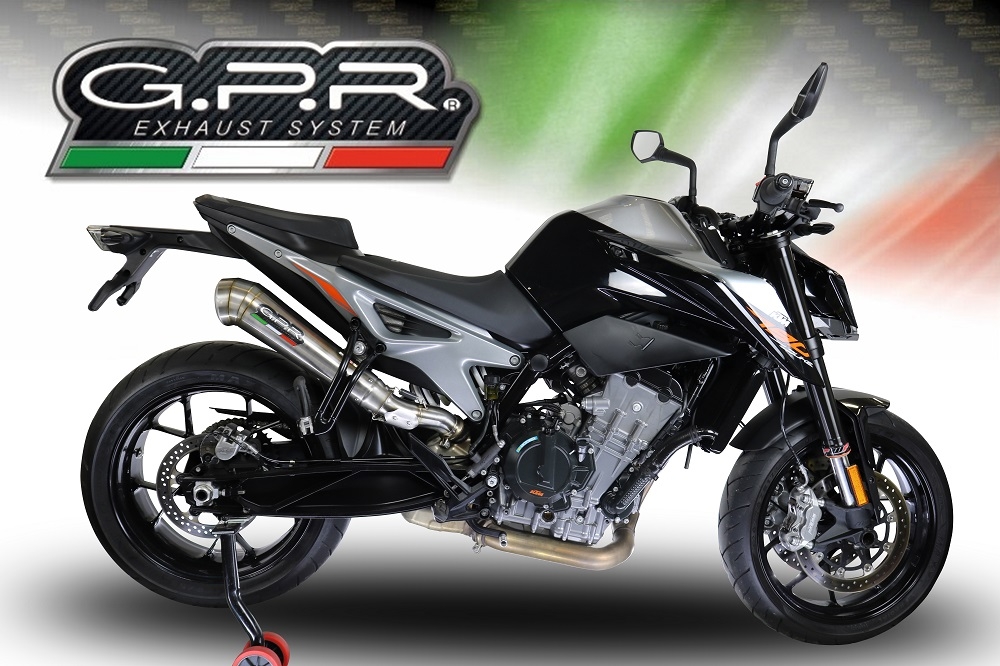 Exhaust compatible with Ktm 790 Duke 2021-2024, Powercone Evo, Slip-on exhaust including removable db killer and link pipe, EPA-compliant 