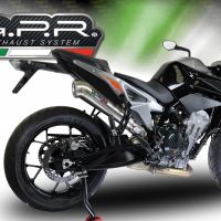Exhaust compatible with Ktm 790 Duke 2021-2024, Powercone Evo, Slip-on exhaust including removable db killer and link pipe, EPA-compliant 