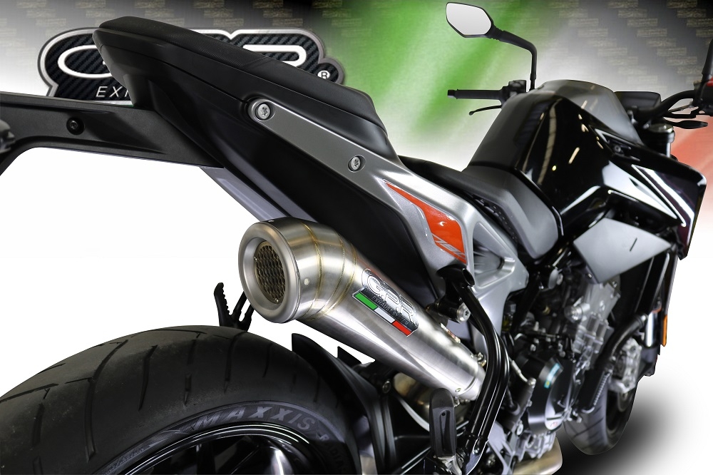Exhaust compatible with Ktm 790 Duke 2021-2024, Powercone Evo, Slip-on exhaust including removable db killer and link pipe, EPA-compliant 