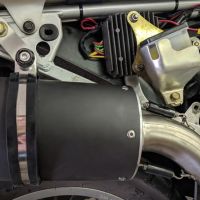 Exhaust compatible with Honda Transalp XL600V 1996-1999, Ghisa , Slip-on exhaust including removable db killer and link pipe, EPA-compliant 