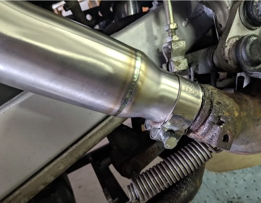 Exhaust compatible with Honda Transalp XL600V 1996-1999, Ghisa , Slip-on exhaust including removable db killer and link pipe, EPA-compliant 
