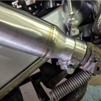Exhaust compatible with Honda Transalp XL600V 1996-1999, Ghisa , Slip-on exhaust including removable db killer and link pipe, EPA-compliant 