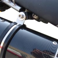 Exhaust compatible with Yamaha Tricker 250 2005-2008, Albus Ceramic, Slip-on exhaust including removable db killer and link pipe, EPA-compliant 