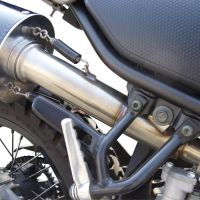 Exhaust compatible with Yamaha Tricker 250 2005-2008, Albus Ceramic, Slip-on exhaust including removable db killer and link pipe, EPA-compliant 