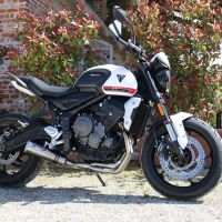 Exhaust compatible with Triumph Trident 660 2021-2024, M3 Inox , Full system exhaust, including removable db killer 