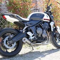 Exhaust compatible with Triumph Trident 660 2021-2024, M3 Inox , Full system exhaust, including removable db killer 