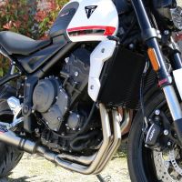 Exhaust compatible with Triumph Trident 660 2021-2024, M3 Inox , Full system exhaust, including removable db killer 