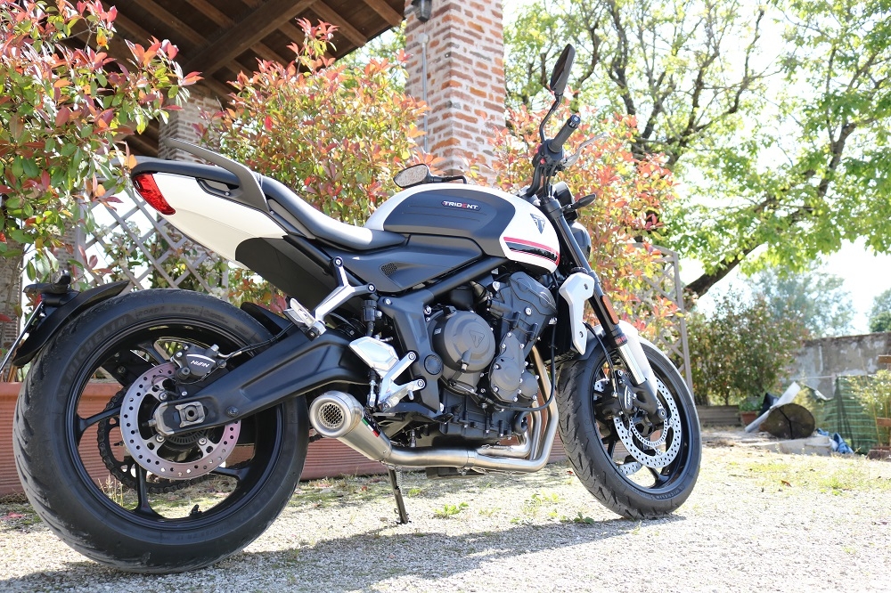 Exhaust compatible with Triumph Trident 660 2021-2024, Powercone Evo, Full system exhaust, including removable db killer 