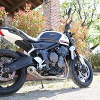Exhaust compatible with Triumph Trident 660 2021-2024, Powercone Evo, Full system exhaust, including removable db killer 