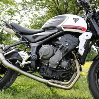 Exhaust compatible with Triumph Trident 660 2021-2024, Powercone Evo, Full system exhaust, including removable db killer 