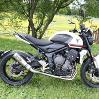 Exhaust compatible with Triumph Trident 660 2021-2024, M3 Inox , Full system exhaust, including removable db killer 