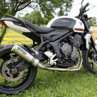 Exhaust compatible with Triumph Trident 660 2021-2024, M3 Inox , Full system exhaust, including removable db killer 