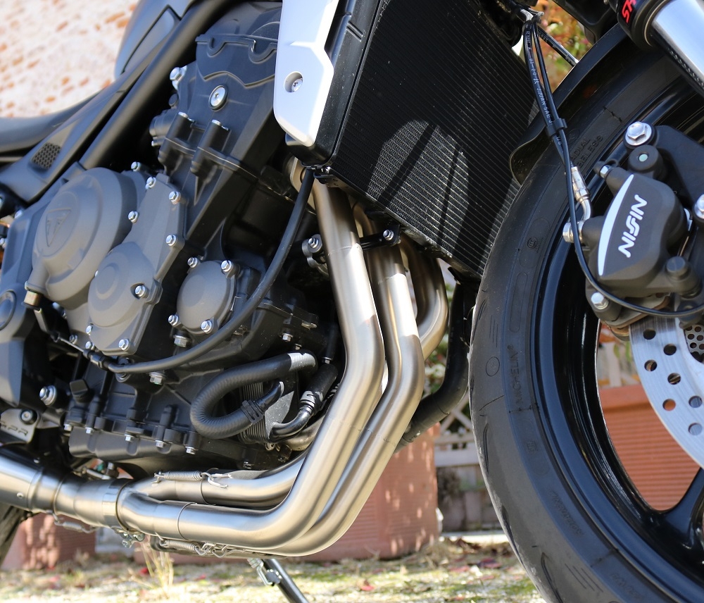 Exhaust compatible with Triumph Trident 660 2021-2024, M3 Inox , Full system exhaust, including removable db killer 