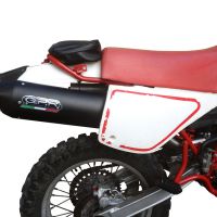 Exhaust compatible with Yamaha Tt 600 1983-1997, Furore Nero, Slip-on exhaust including removable db killer and link pipe, EPA-compliant 