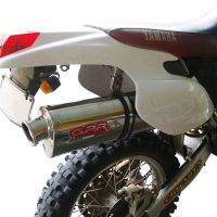 Exhaust compatible with Yamaha Tt 600 R / Tt 600 E 1998-2004, Trioval, Slip-on exhaust including removable db killer and link pipe, EPA-compliant 