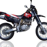 Exhaust compatible with Yamaha Tt 600 R / Tt 600 E 1998-2004, Trioval, Slip-on exhaust including removable db killer and link pipe, EPA-compliant 