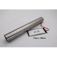 GPR exhaust compatible with Cafè Racer Cafè Racer -, Tubo inox D. 35mm X 1mm L.1000mm,  