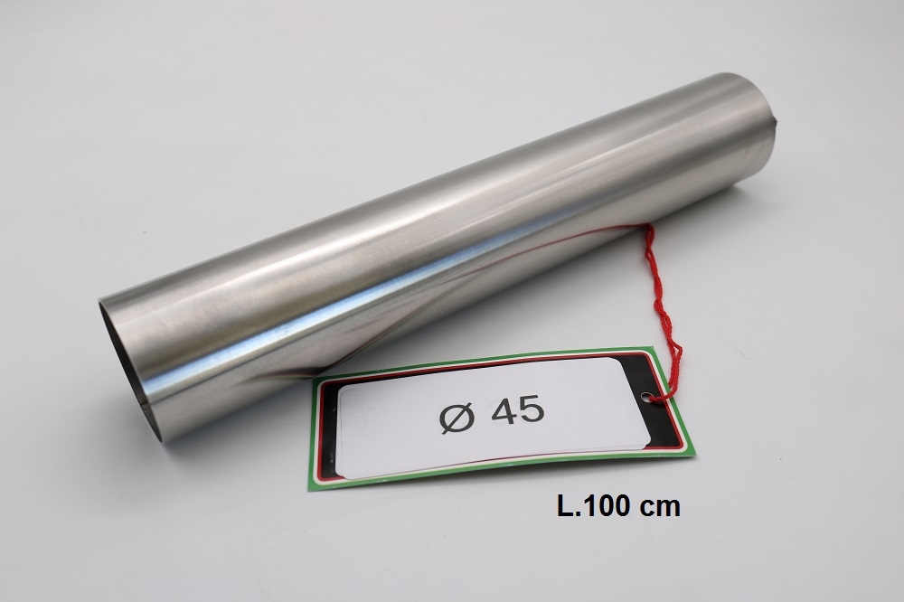 GPR exhaust compatible with Cafè Racer Cafè Racer 1-, Tubo inox D. 45mm X 1mm L.1000mm,  