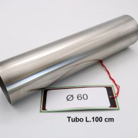 GPR exhaust compatible with Cafè Racer Cafè Racer 1-, Tubo inox D. 60mm X 1,2mm L.1000mm,  