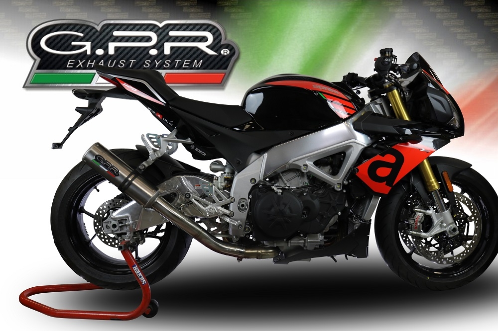 Exhaust compatible with Aprilia Tuono 1100 V4 Rr 2021-2024, M3 Inox , Slip-on exhaust including link pipe and removable db killer 