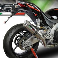 Exhaust compatible with Aprilia Tuono 1100 V4 Rr 2021-2024, M3 Inox , Slip-on exhaust including link pipe and removable db killer 