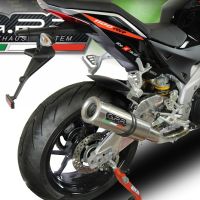Exhaust compatible with Aprilia Tuono 1100 V4 Rr 2021-2024, M3 Inox , Slip-on exhaust including link pipe and removable db killer 