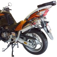 Exhaust compatible with Honda Varadero 1000 1999-2011, Trioval, Dual slip-on including removable db killers and link pipes, EPA-compliant 