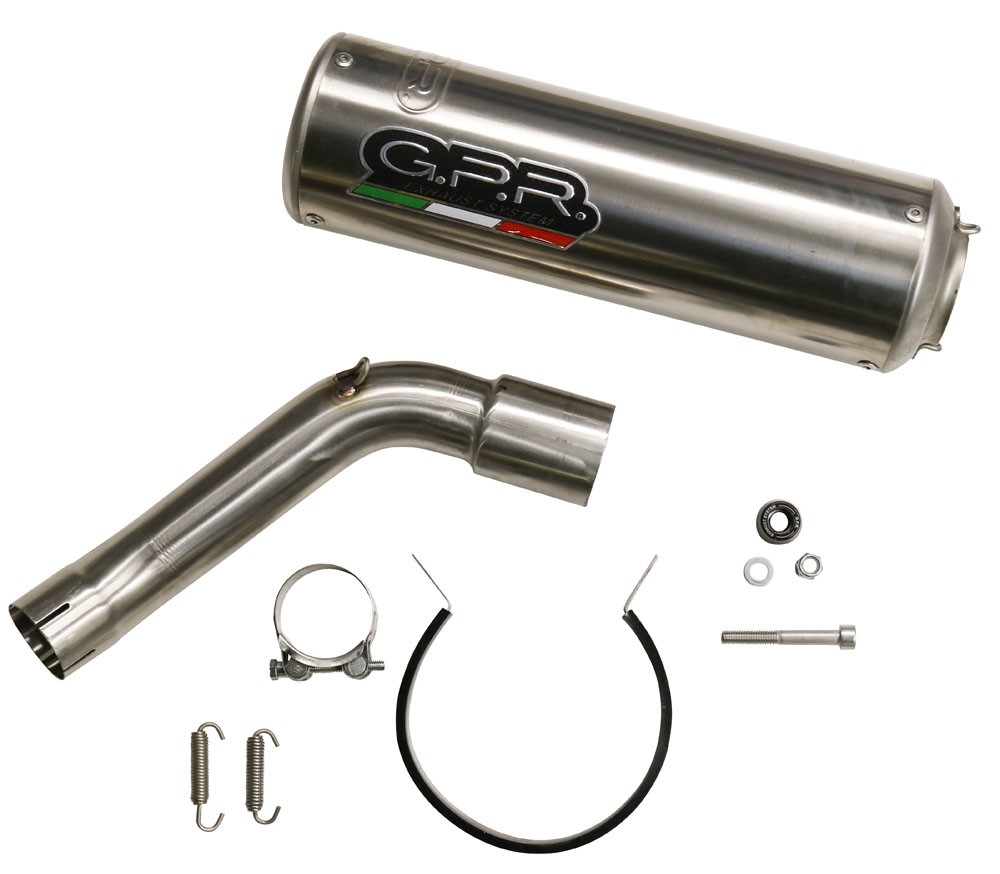 Exhaust compatible with Kawasaki Versys 1000 2019-2020, M3 Poppy , Slip-on exhaust including removable db killer and link pipe, EPA-compliant 