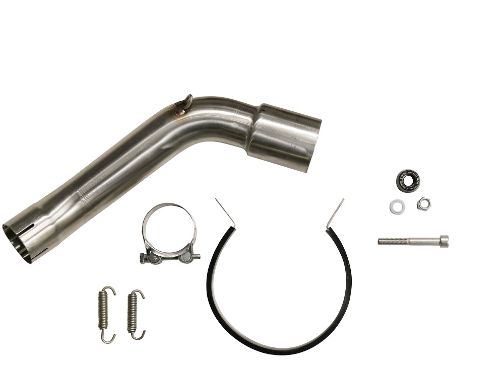 Exhaust compatible with Kawasaki Versys 1000 2021-2024, Albus Evo4, Slip-on exhaust including removable db killer and link pipe, EPA-compliant 