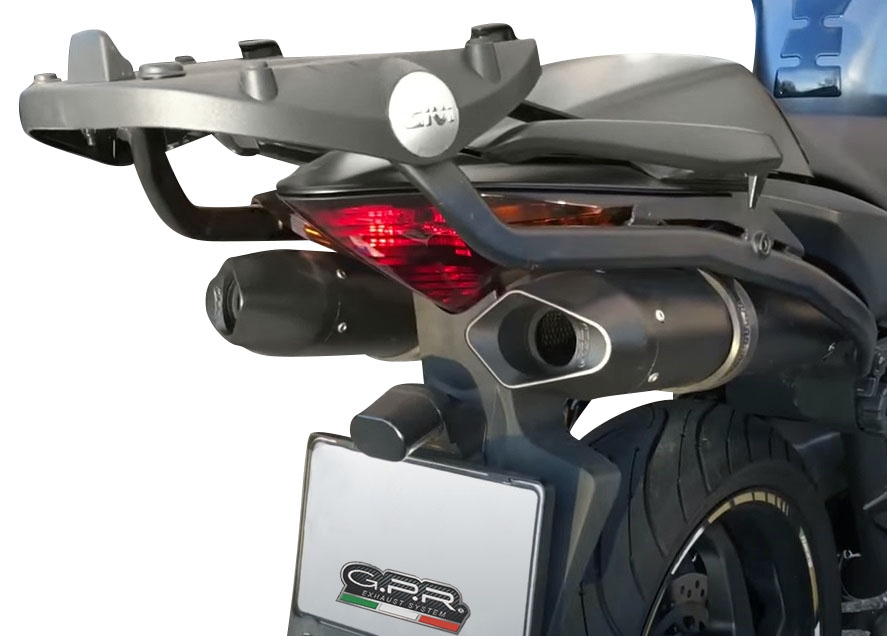 Exhaust compatible with Honda VFR800 V-Tec 2002-2013, Furore Nero, Dual slip-on including removable db killers and link pipes, EPA-compliant 