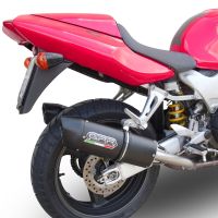 Exhaust compatible with Honda VTR1000F Firestorm 1997-2007, Furore Poppy, Dual slip-on including removable db killers and link pipes, EPA-compliant 