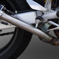 Exhaust compatible with Honda VTR1000F Firestorm 1997-2007, Trioval, Dual slip-on including removable db killers and link pipes, EPA-compliant 