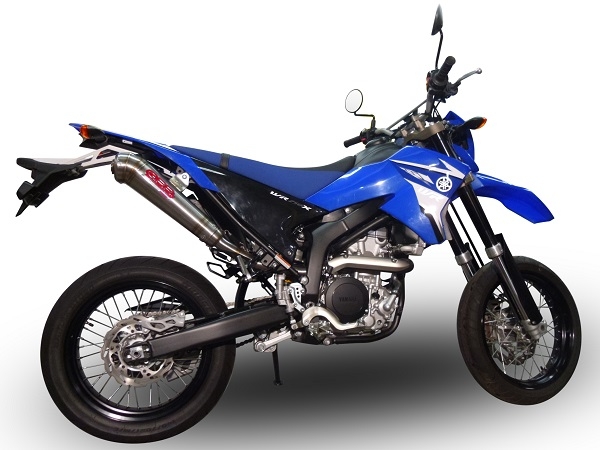 Exhaust compatible with Yamaha WR250X/R 2007-2019, Powercone Evo, Slip-on exhaust including removable db killer and link pipe, EPA-compliant 