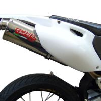 Exhaust compatible with Yamaha WR400F 1998-2000, Trioval, Slip-on exhaust including removable db killer and link pipe, EPA-compliant 