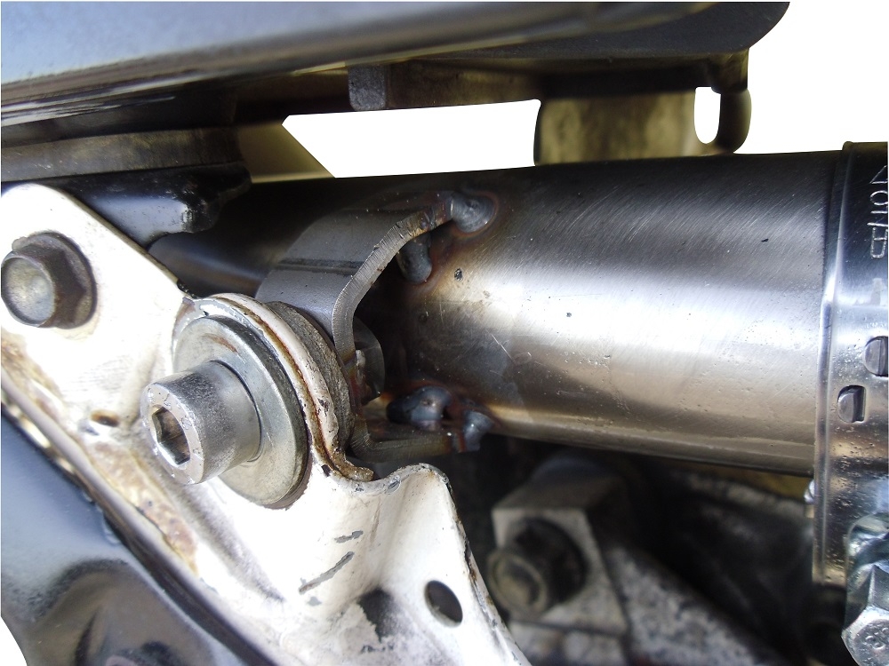 Exhaust compatible with Honda XL600 LM-RM 1985-1989, Satinox , Slip-on exhaust including removable db killer and link pipe, EPA-compliant 