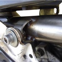 Exhaust compatible with Honda XL600 LM-RM 1985-1989, Satinox , Slip-on exhaust including removable db killer and link pipe, EPA-compliant 