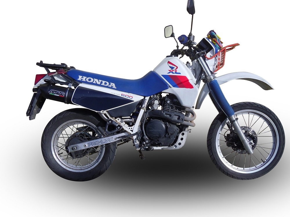 Exhaust compatible with Honda XL600 LM-RM 1985-1989, Furore Poppy, Slip-on exhaust including removable db killer and link pipe, EPA-compliant 