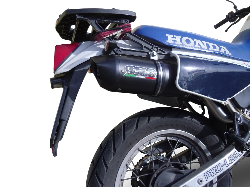 Exhaust compatible with Honda XL600 LM-RM 1985-1989, Furore Nero, Slip-on exhaust including removable db killer and link pipe, EPA-compliant 