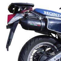 Exhaust compatible with Honda XL600 LM-RM 1985-1989, Furore Nero, Slip-on exhaust including removable db killer and link pipe, EPA-compliant 