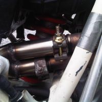 Exhaust compatible with Honda XR600R 1988-1998, Trioval, Slip-on exhaust including removable db killer and link pipe, EPA-compliant 