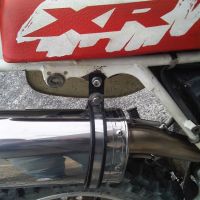 Exhaust compatible with Honda XR600R 1988-1998, Trioval, Slip-on exhaust including removable db killer and link pipe, EPA-compliant 