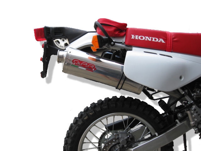 Exhaust compatible with Honda XR600R 1988-1998, Trioval, Slip-on exhaust including removable db killer and link pipe, EPA-compliant 