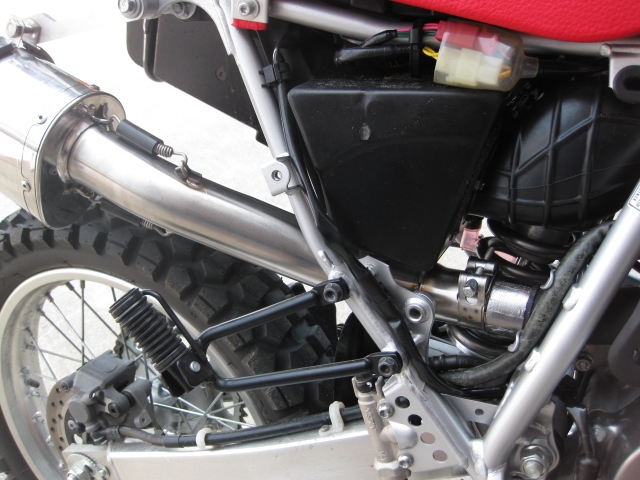 Exhaust compatible with Honda XR650L 1993-2025, Trioval, Slip-on exhaust including link pipe and removable db killer 