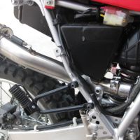 Exhaust compatible with Honda XR650L 1993-2025, Trioval, Slip-on exhaust including link pipe and removable db killer 