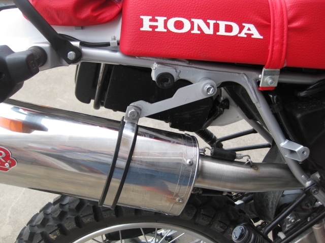 Exhaust compatible with Honda XR650L 1993-2025, Trioval, Slip-on exhaust including link pipe and removable db killer 