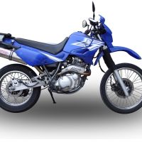 Exhaust compatible with Yamaha Xt 600 - E - K 1985-2002, Trioval, Slip-on exhaust including removable db killer and link pipe, EPA-compliant 