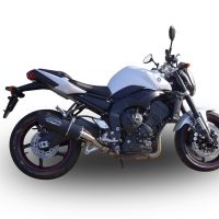 Exhaust compatible with Yamaha FZ1 2006-2014, Furore Nero, Slip-on exhaust including removable db killer and link pipe, not EPA-compliant 